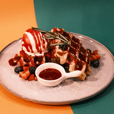 Strawberry Croffle